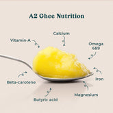 100% Pure A2 Gir Cow Ghee By Girorganic | Rich In Nutrients Healthy & Protein Fiber Pure Desi Ghee Perfect For Calcium | (250ml) 8.4 Ounce | Jar Pack